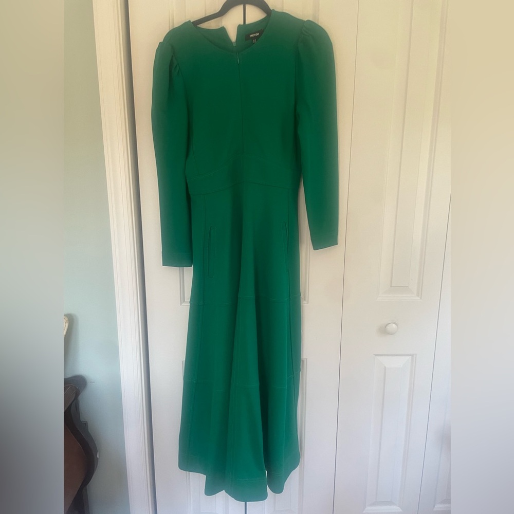 Elegant Me + Em Green Long-Sleeve Maxi Dress
